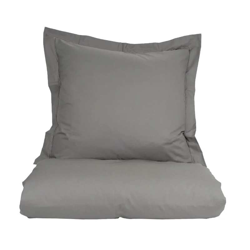 Morfeus ensfarvet sengetøj mørkegrå