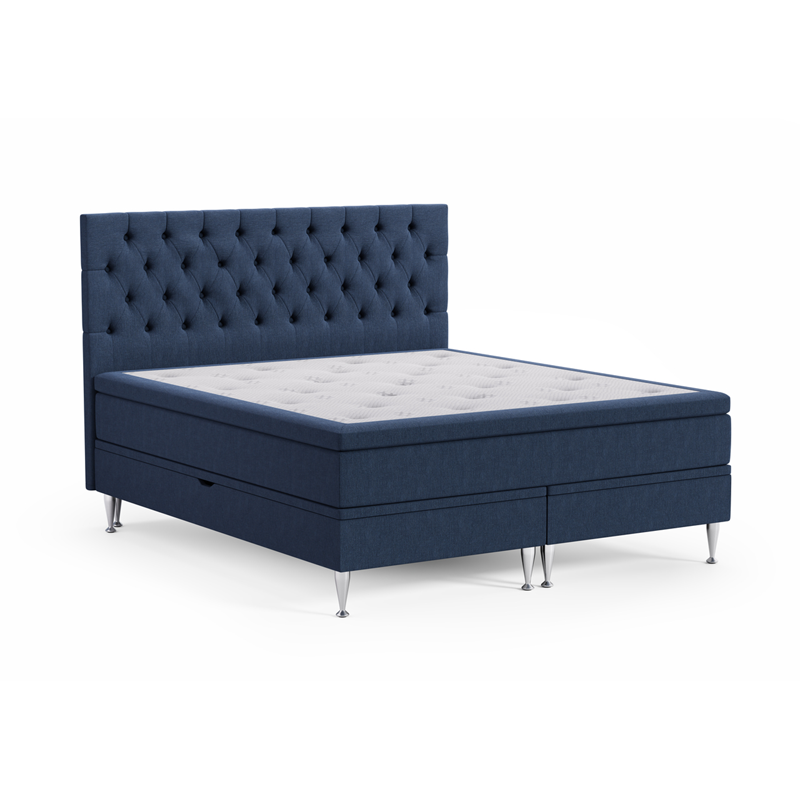 Dream Bed 37011 seng med opbevaring dobbelt mørk blå